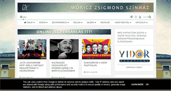 Desktop Screenshot of moriczszinhaz.hu