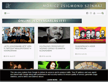 Tablet Screenshot of moriczszinhaz.hu